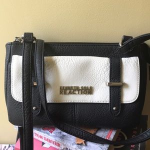 Kenneth Cole Reaction Crossbody Black/White Purse